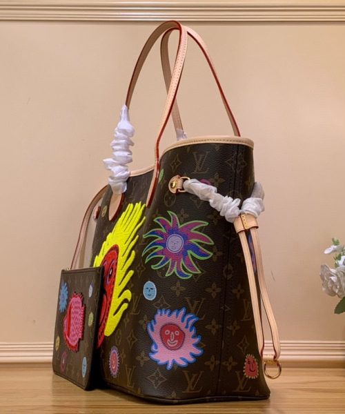 1:1 Replica Louis Vuitton LV LV x YK Neverfull MM Gorgeous Bag For Women M46447 - 12.2 in/ 31cm
