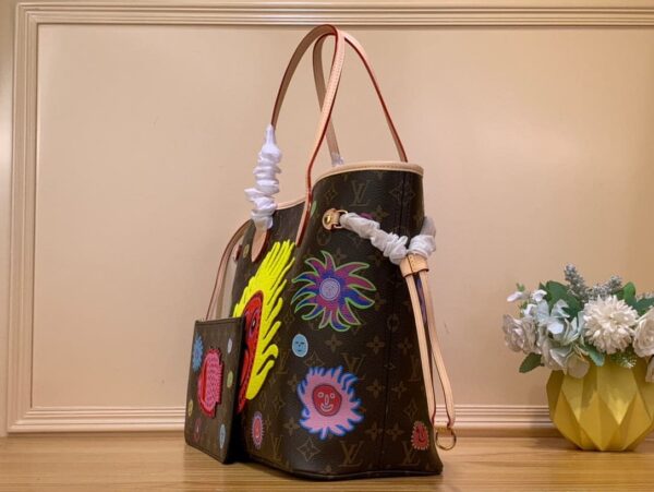1:1 Replica Louis Vuitton LV LV x YK Neverfull MM Gorgeous Bag For Women M46447 - 12.2 in/ 31cm