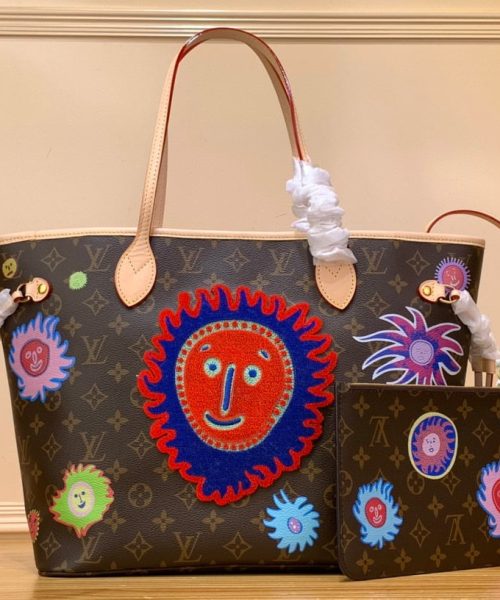 1:1 Replica Louis Vuitton LV LV x YK Neverfull MM Gorgeous Bag For Women M46447 - 12.2 in/ 31cm