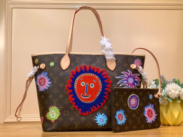 1:1 Replica Louis Vuitton LV LV x YK Neverfull MM Gorgeous Bag For Women M46447 - 12.2 in/ 31cm