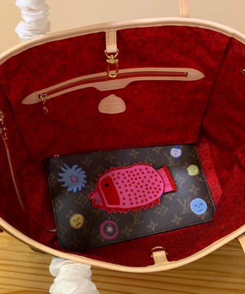 1:1 Replica Louis Vuitton LV LV x YK Neverfull MM Gorgeous Bag For Women M46447 - 12.2 in/ 31cm