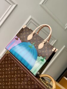 1:1 Replica Louis Vuitton LV LV x YK OnTheGo MM Brown Gorgeous Bag For Women M46466 - 13.8in/ 35cm