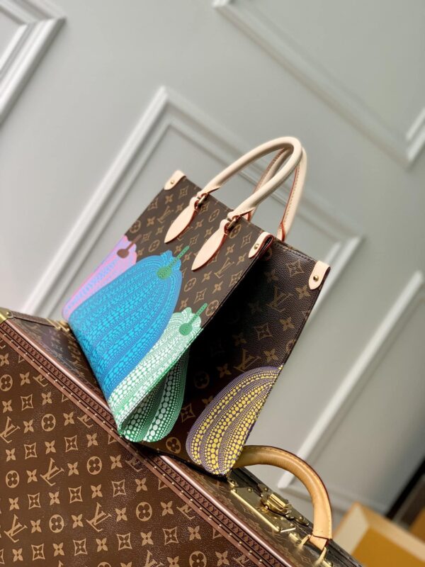 1:1 Replica Louis Vuitton LV LV x YK OnTheGo MM Brown Gorgeous Bag For Women M46466 - 13.8in/ 35cm