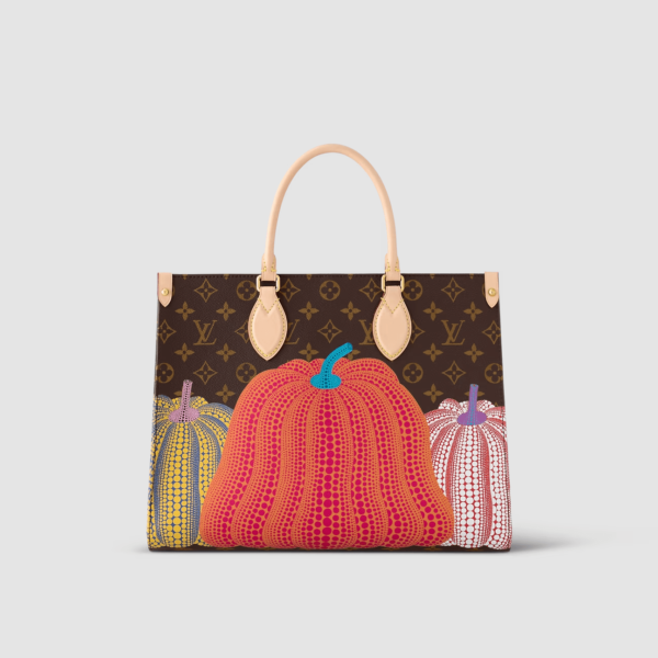 1:1 Replica Louis Vuitton LV LV x YK OnTheGo MM Brown Gorgeous Bag For Women M46466 - 13.8in/ 35cm