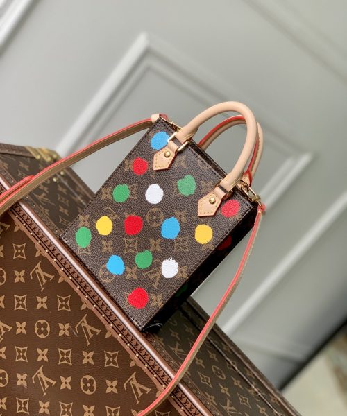 1:1 Replica Louis Vuitton LV LV x YK Petit Sac Plat Tote Brown Gorgeous Bag For Women M81867 - 6.7in/ 17cm