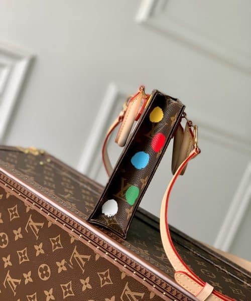 1:1 Replica Louis Vuitton LV LV x YK Petit Sac Plat Tote Brown Gorgeous Bag For Women M81867 - 6.7in/ 17cm