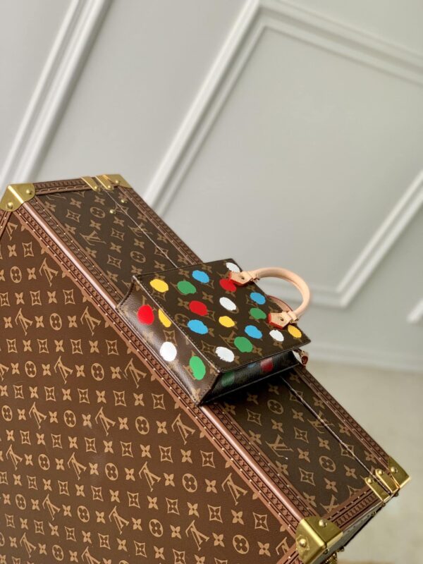 1:1 Replica Louis Vuitton LV LV x YK Petit Sac Plat Tote Brown Gorgeous Bag For Women M81867 - 6.7in/ 17cm
