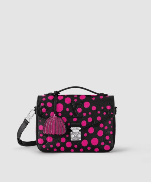 1:1 Replica Louis Vuitton LV LV x YK Pochette Métis Black And Pink Vibrant Bag For Women M46420 - 9.8in/ 25cm