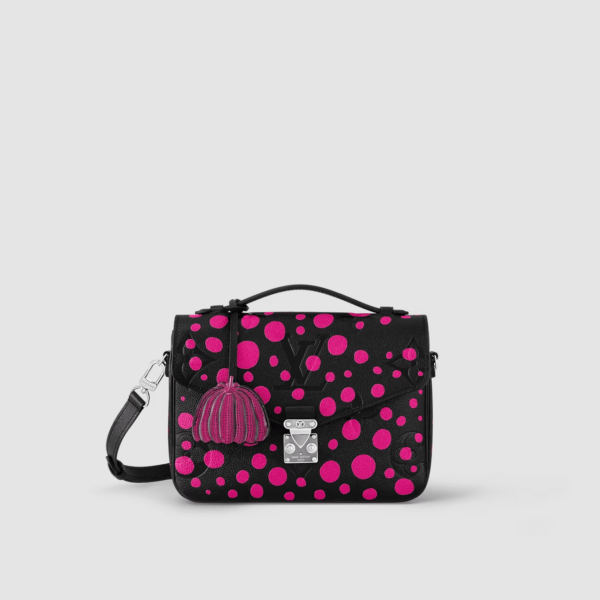 1:1 Replica Louis Vuitton LV LV x YK Pochette Métis Black And Pink Vibrant Bag For Women M46420 - 9.8in/ 25cm