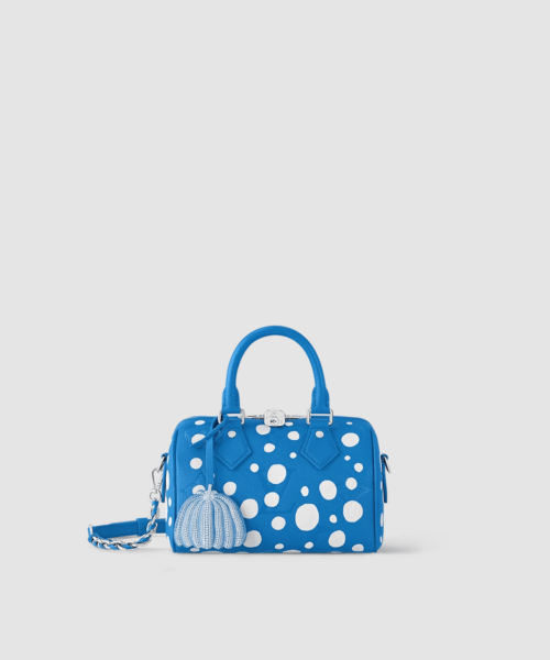 1:1 Replica Louis Vuitton LV LV x YK Speedy Bandoulière 20 Blue Exclusive Bag For Women M46425 -  8.1in/ 20.5cm