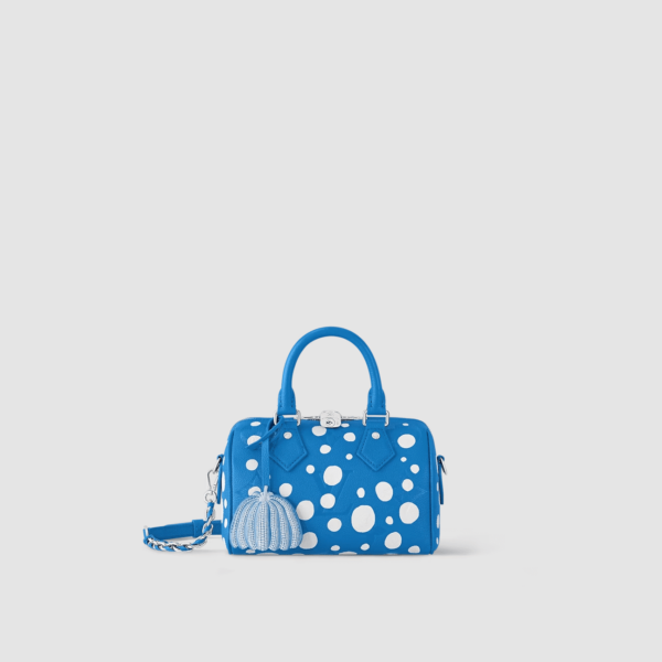 1:1 Replica Louis Vuitton LV LV x YK Speedy Bandoulière 20 Blue Exclusive Bag For Women M46425 -  8.1in/ 20.5cm