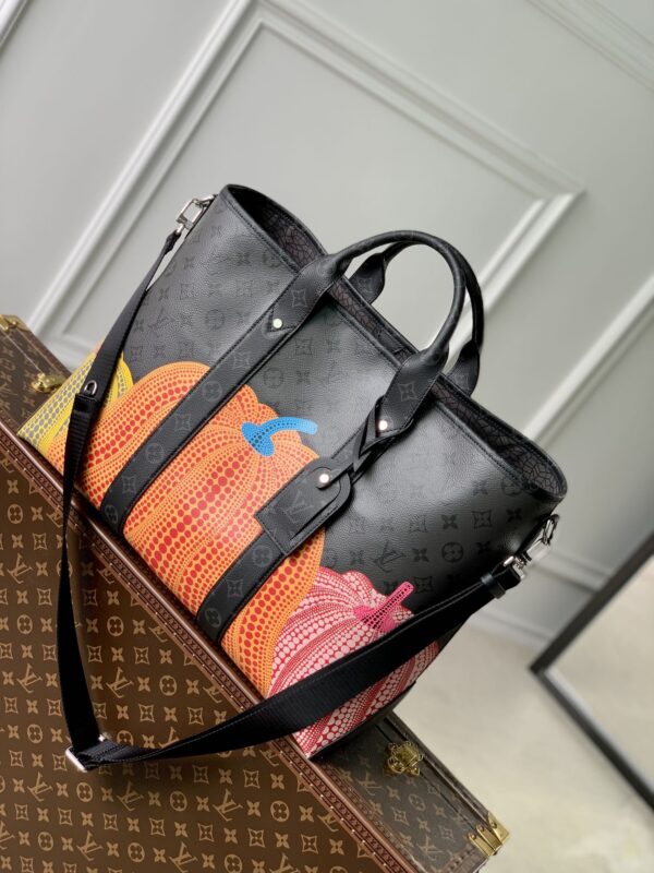 1:1 Replica Louis Vuitton LV LV x YK Weekend Tote Grey Gorgeous Bag For Women M46434 - 16.9in/ 43cm