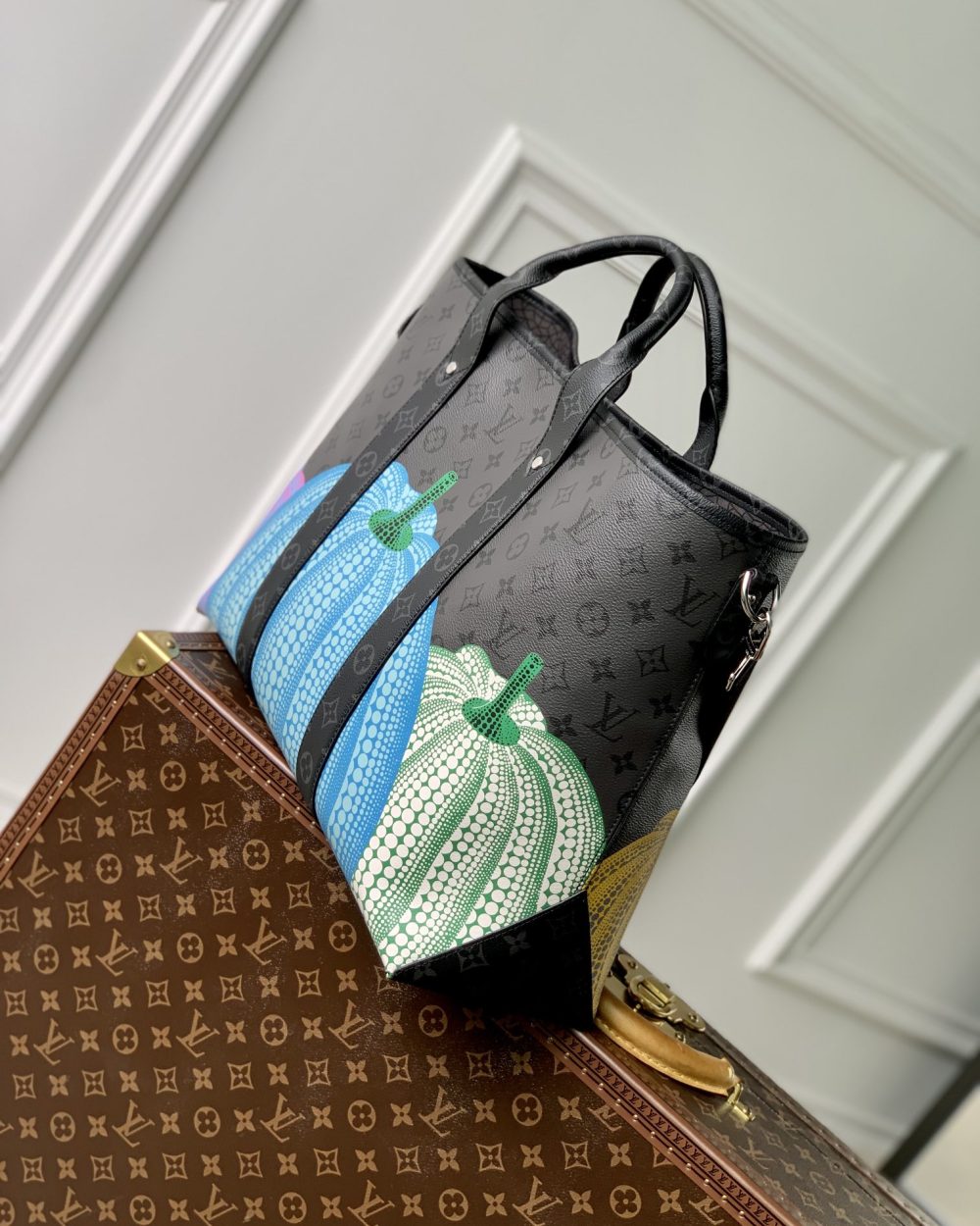 1:1 Replica Louis Vuitton LV LV x YK Weekend Tote Grey Gorgeous Bag For Women M46434 - 16.9in/ 43cm