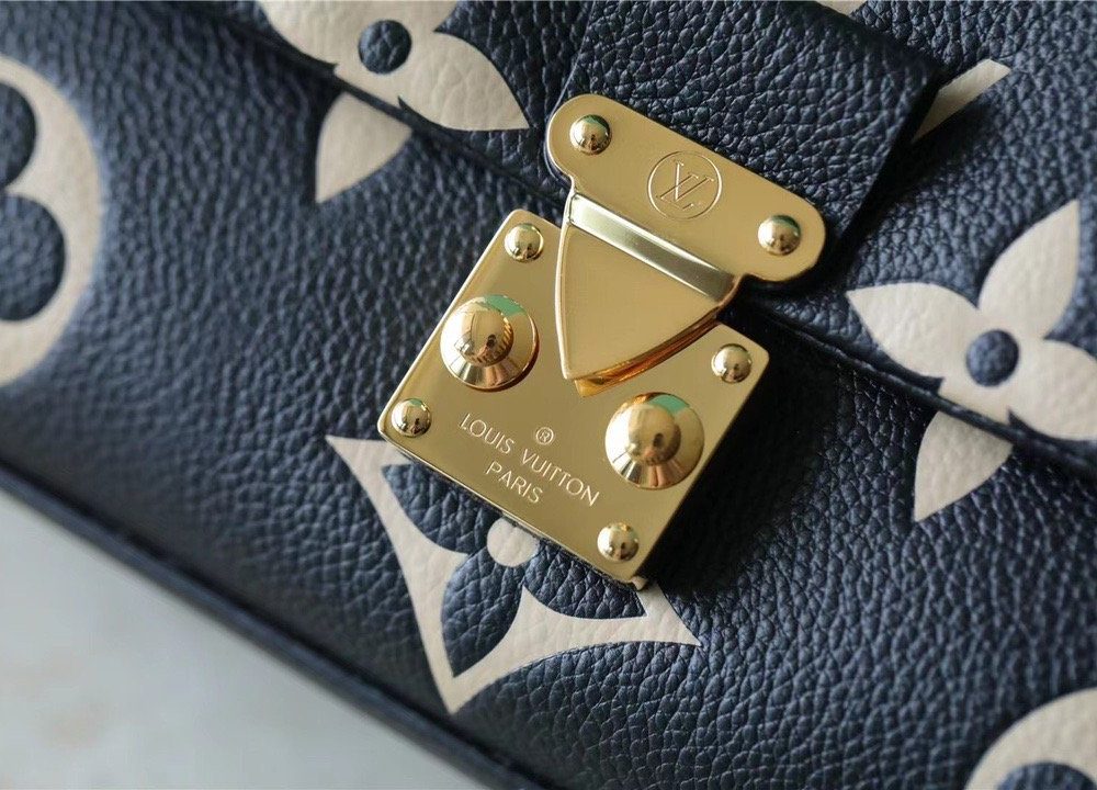 1:1 Replica Louis Vuitton LV Madeleine BB Monogram Empreinte Black Luxury Bag For Women M45978 - 9.4in/24cm