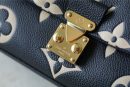 1:1 Replica Louis Vuitton LV Madeleine BB Monogram Empreinte Black Luxury Bag For Women M45978 - 9.4in/24cm