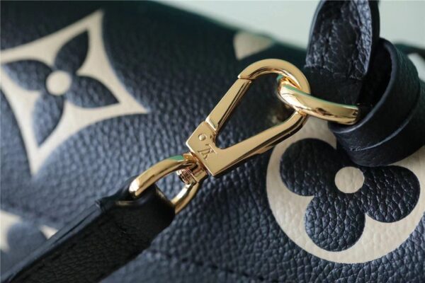 1:1 Replica Louis Vuitton LV Madeleine BB Monogram Empreinte Black Luxury Bag For Women M45978 - 9.4in/24cm