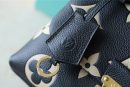 1:1 Replica Louis Vuitton LV Madeleine BB Monogram Empreinte Black Luxury Bag For Women M45978 - 9.4in/24cm