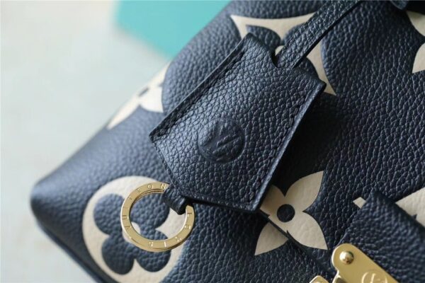 1:1 Replica Louis Vuitton LV Madeleine BB Monogram Empreinte Black Luxury Bag For Women M45978 - 9.4in/24cm