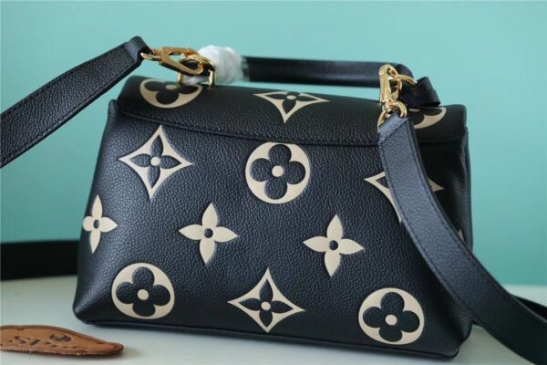 1:1 Replica Louis Vuitton LV Madeleine BB Monogram Empreinte Black Luxury Bag For Women M45978 - 9.4in/24cm