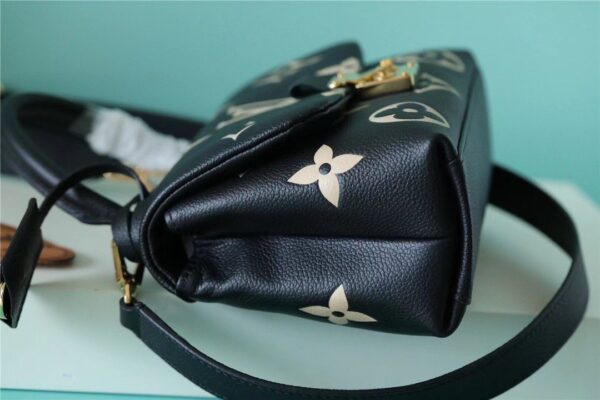 1:1 Replica Louis Vuitton LV Madeleine BB Monogram Empreinte Black Luxury Bag For Women M45978 - 9.4in/24cm