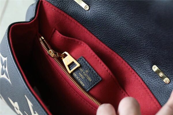 1:1 Replica Louis Vuitton LV Madeleine BB Monogram Empreinte Black Luxury Bag For Women M45978 - 9.4in/24cm