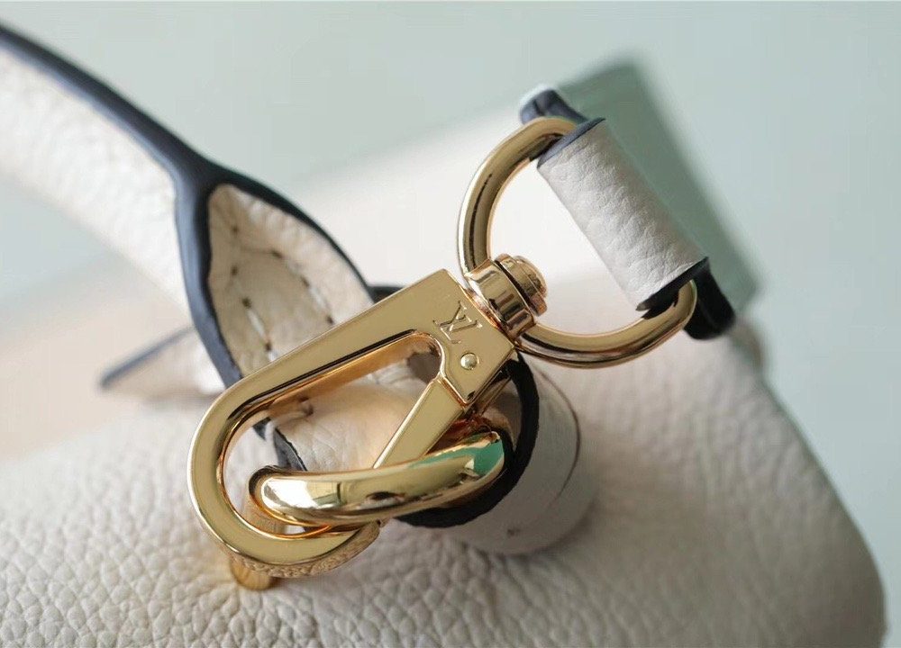 1:1 Replica Louis Vuitton LV Madeleine BB Monogram Empreinte Creme Beige Luxury Bag For Women M46008 - 9.4in/24cm