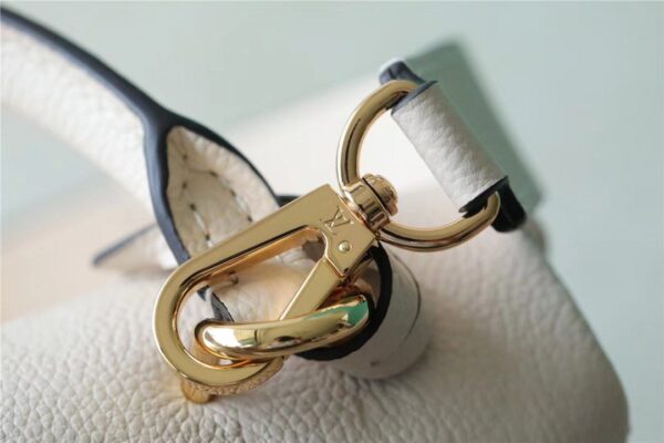 1:1 Replica Louis Vuitton LV Madeleine BB Monogram Empreinte Creme Beige Luxury Bag For Women M46008 - 9.4in/24cm