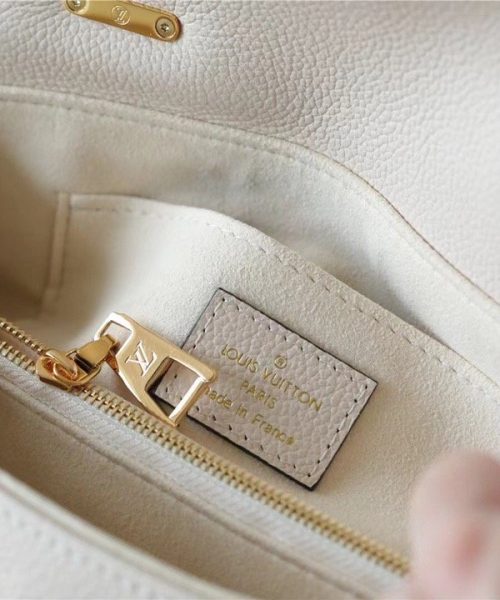 1:1 Replica Louis Vuitton LV Madeleine BB Monogram Empreinte Creme Beige Luxury Bag For Women M46008 - 9.4in/24cm