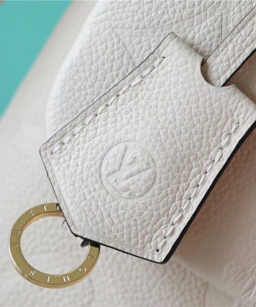 1:1 Replica Louis Vuitton LV Madeleine BB Monogram Empreinte Creme Beige Luxury Bag For Women M46008 - 9.4in/24cm