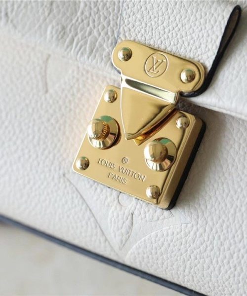 1:1 Replica Louis Vuitton LV Madeleine BB Monogram Empreinte Creme Beige Luxury Bag For Women M46008 - 9.4in/24cm