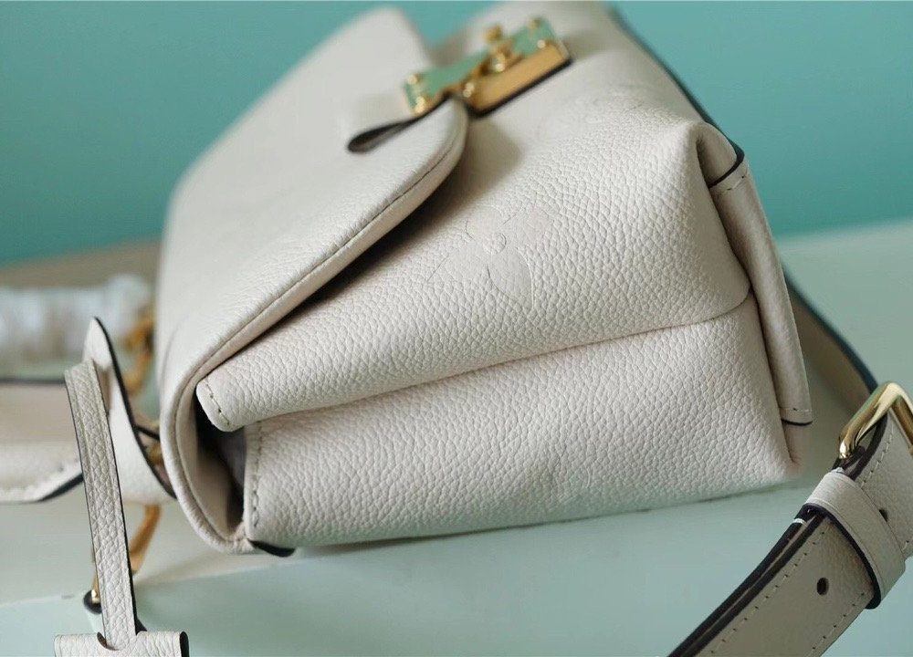 1:1 Replica Louis Vuitton LV Madeleine BB Monogram Empreinte Creme Beige Luxury Bag For Women M46008 - 9.4in/24cm