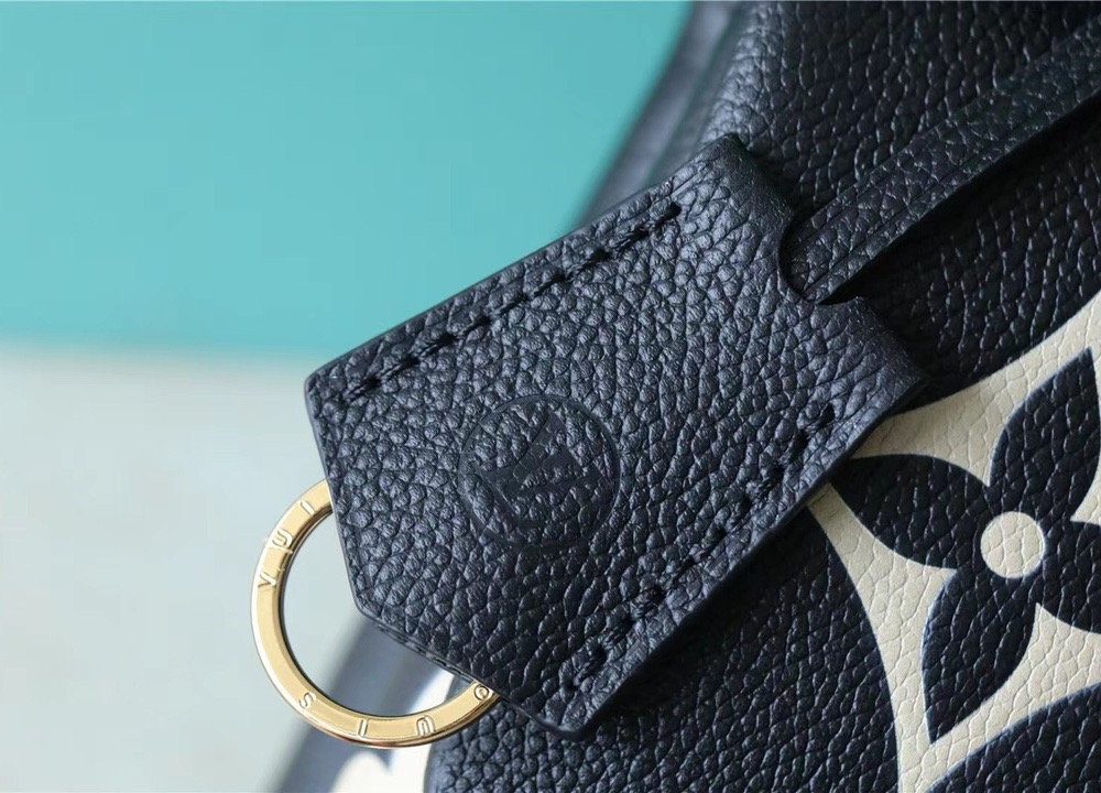 1:1 Replica Louis Vuitton LV Madeleine MM Monogram Empreinte Black / Beige Luxury Bag For Women - 11.8in/30cm