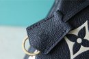 1:1 Replica Louis Vuitton LV Madeleine MM Monogram Empreinte Black / Beige Luxury Bag For Women - 11.8in/30cm