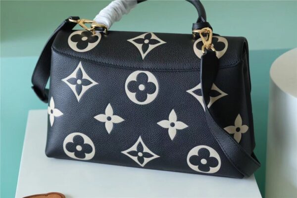 1:1 Replica Louis Vuitton LV Madeleine MM Monogram Empreinte Black / Beige Luxury Bag For Women - 11.8in/30cm