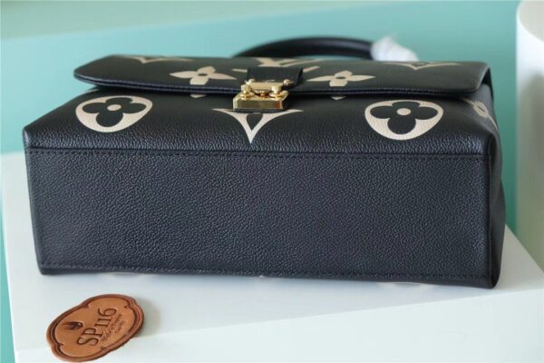 1:1 Replica Louis Vuitton LV Madeleine MM Monogram Empreinte Black / Beige Luxury Bag For Women - 11.8in/30cm