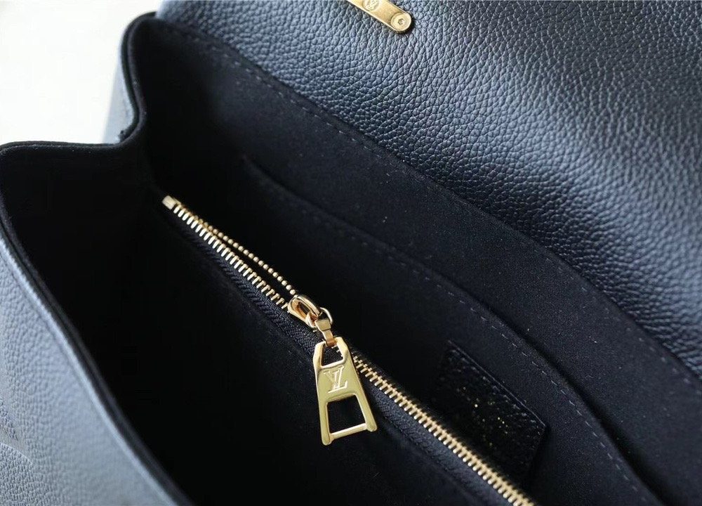 1:1 Replica Louis Vuitton LV Madeleine MM Monogram Empreinte Black Luxury Bag For Women M45976 - 11.8in/30cm