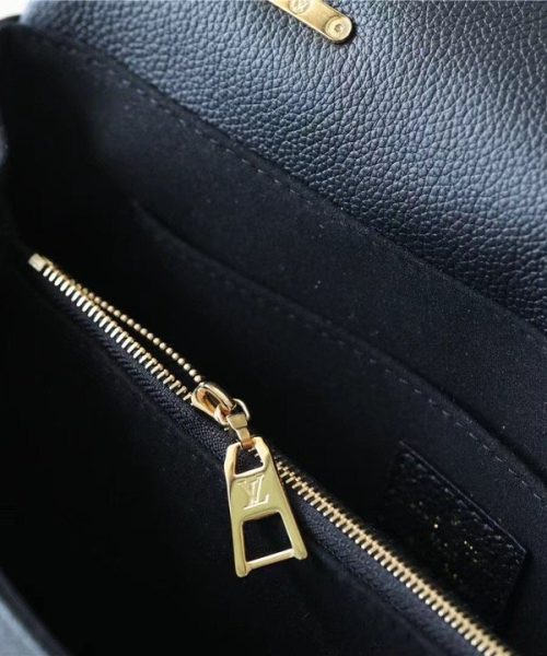 1:1 Replica Louis Vuitton LV Madeleine MM Monogram Empreinte Black Luxury Bag For Women M45976 - 11.8in/30cm