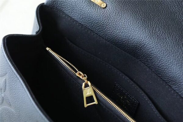 1:1 Replica Louis Vuitton LV Madeleine MM Monogram Empreinte Black Luxury Bag For Women M45976 - 11.8in/30cm