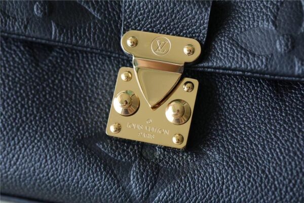 1:1 Replica Louis Vuitton LV Madeleine MM Monogram Empreinte Black Luxury Bag For Women M45976 - 11.8in/30cm