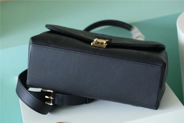 1:1 Replica Louis Vuitton LV Madeleine MM Monogram Empreinte Black Luxury Bag For Women M45976 - 11.8in/30cm