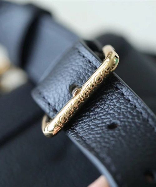 1:1 Replica Louis Vuitton LV Madeleine MM Monogram Empreinte Black Luxury Bag For Women M45976 - 11.8in/30cm