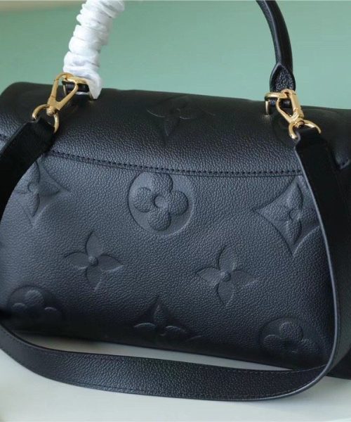 1:1 Replica Louis Vuitton LV Madeleine MM Monogram Empreinte Black Luxury Bag For Women M45976 - 11.8in/30cm