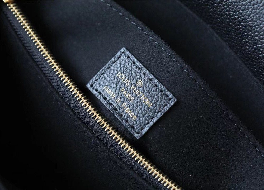 1:1 Replica Louis Vuitton LV Madeleine MM Monogram Empreinte Black Luxury Bag For Women M45976 - 11.8in/30cm