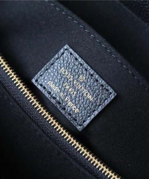 1:1 Replica Louis Vuitton LV Madeleine MM Monogram Empreinte Black Luxury Bag For Women M45976 - 11.8in/30cm