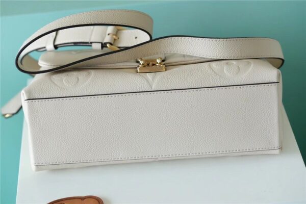 1:1 Replica Louis Vuitton LV Madeleine MM Monogram Empreinte Creme Beige Luxury Bag For Women - 11.8in/30cm