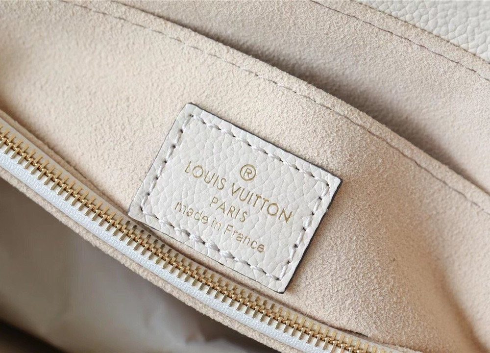 1:1 Replica Louis Vuitton LV Madeleine MM Monogram Empreinte Creme Beige Luxury Bag For Women - 11.8in/30cm