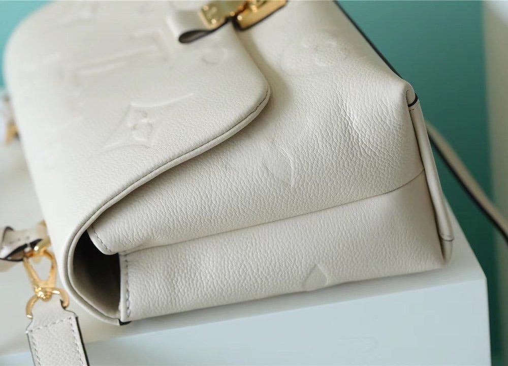 1:1 Replica Louis Vuitton LV Madeleine MM Monogram Empreinte Creme Beige Luxury Bag For Women - 11.8in/30cm
