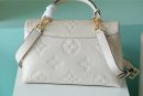 1:1 Replica Louis Vuitton LV Madeleine MM Monogram Empreinte Creme Beige Luxury Bag For Women - 11.8in/30cm