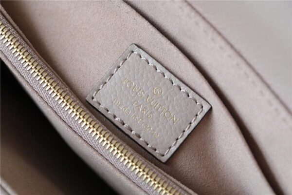 1:1 Replica Louis Vuitton LV Madeleine MM Monogram Empreinte Dove Gray/ Creme Beige Luxury Bag For Women M46041 - 11.8in/30cm