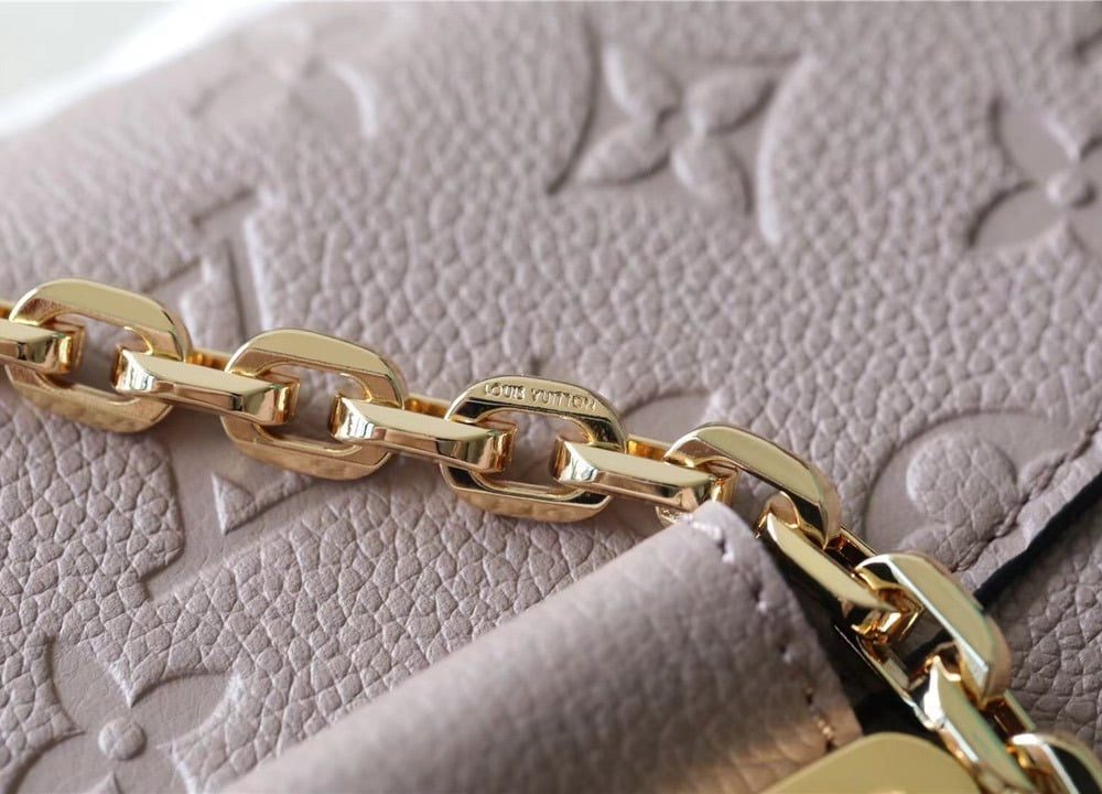 1:1 Replica Louis Vuitton LV Marceau Monogram Empreinte Dove Gray Luxury Bag For Women M46199 - 9.6in/29.5cm
